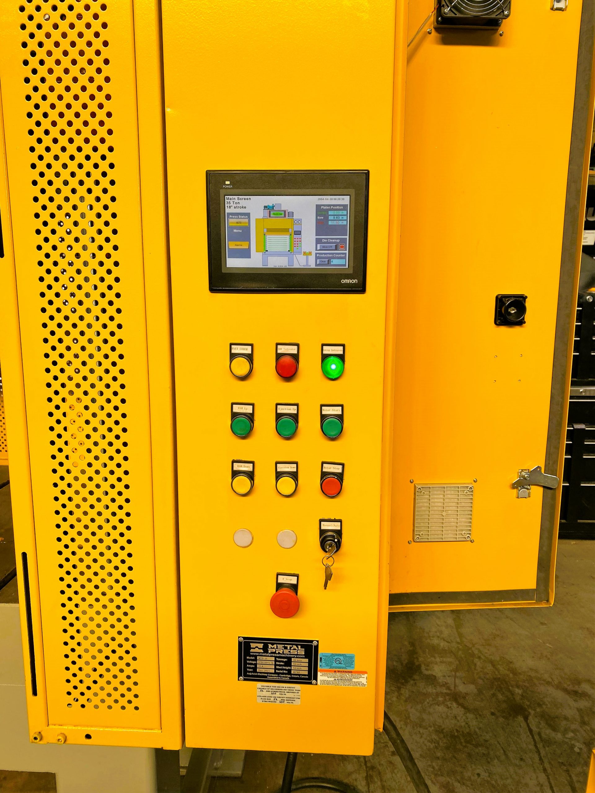 Detailed Picture of Used Trim Press for Die Casting