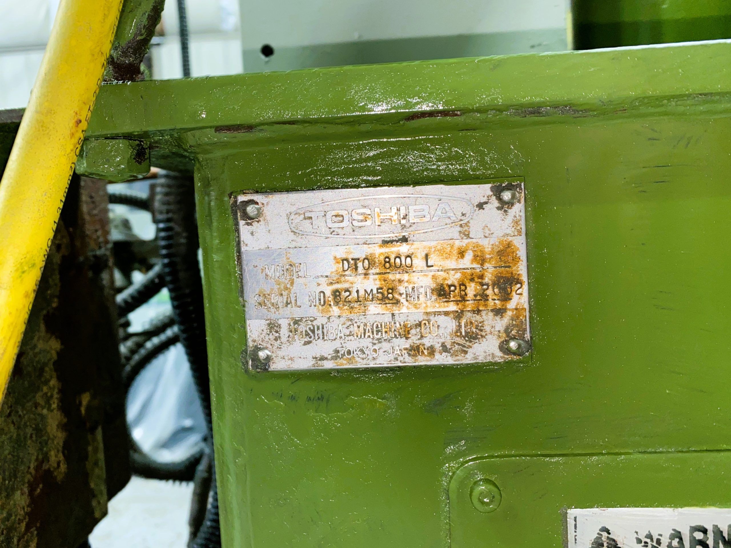 Detailed Picture of Used Cold Chamber Die Casting Machine