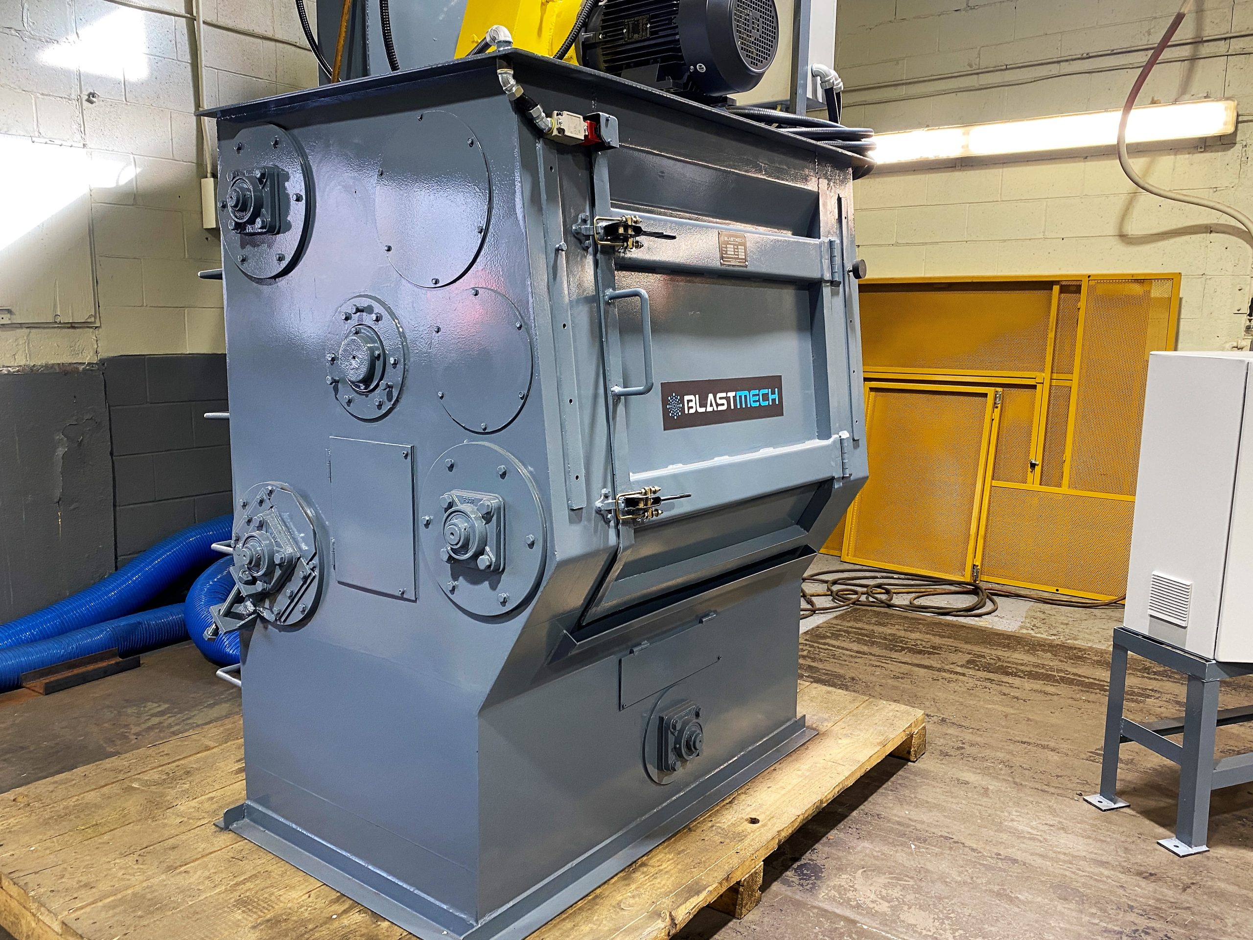 Detailed image of New BlastMech Tumble Shot Blast Machine