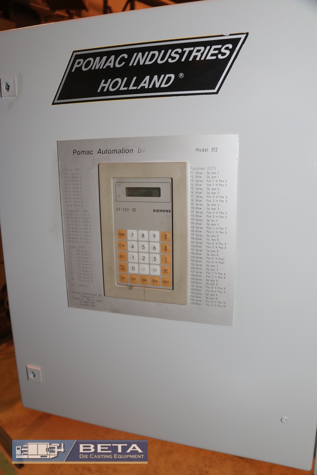 Detailed image of Used Cold Chamber Die Casting Machine