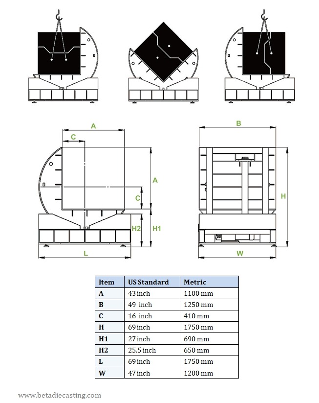 Picture of New MetalPress Hydraulic Die Mold Upender