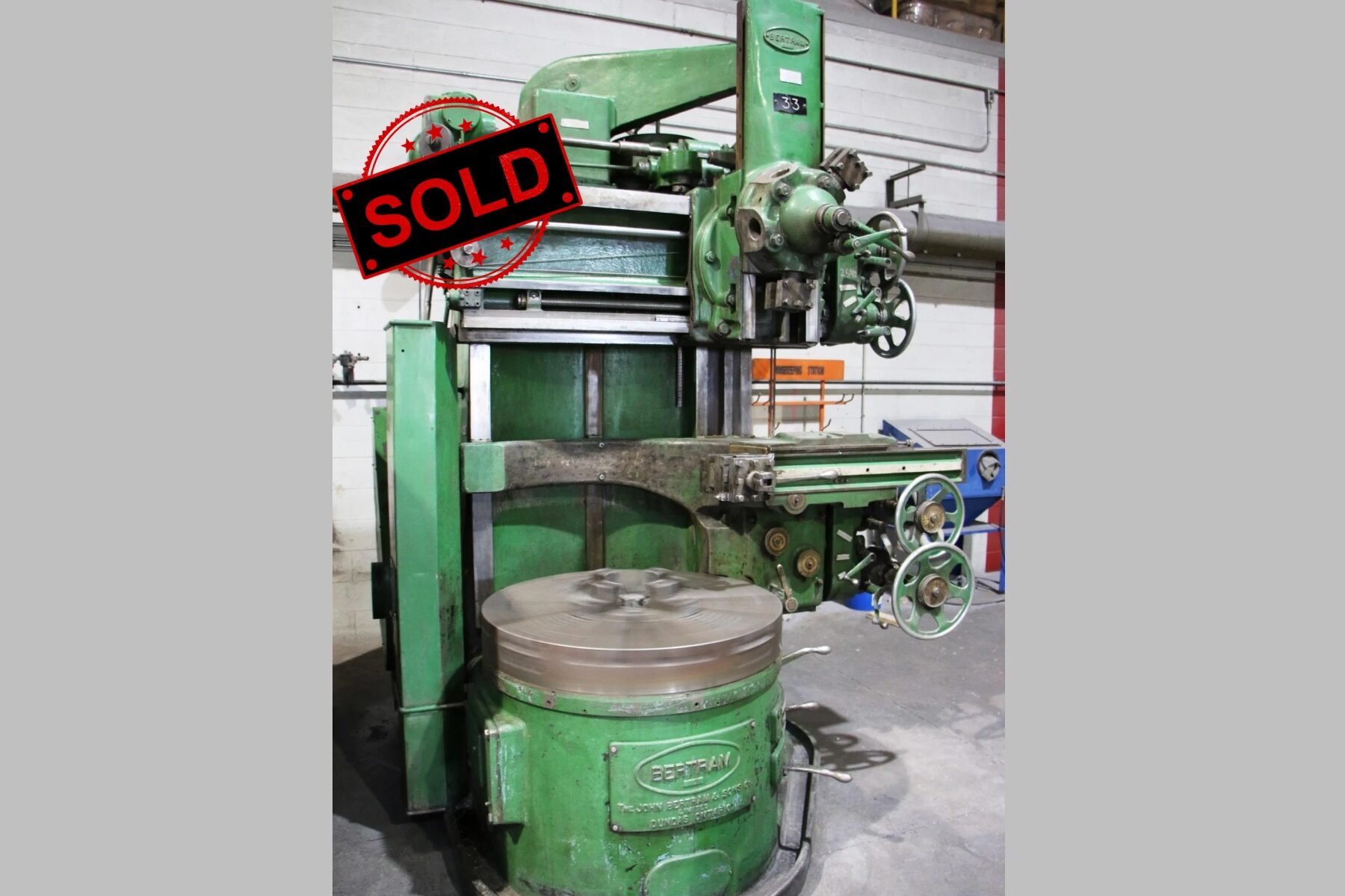 Picture of Used Vertical Turning Lathe Machine