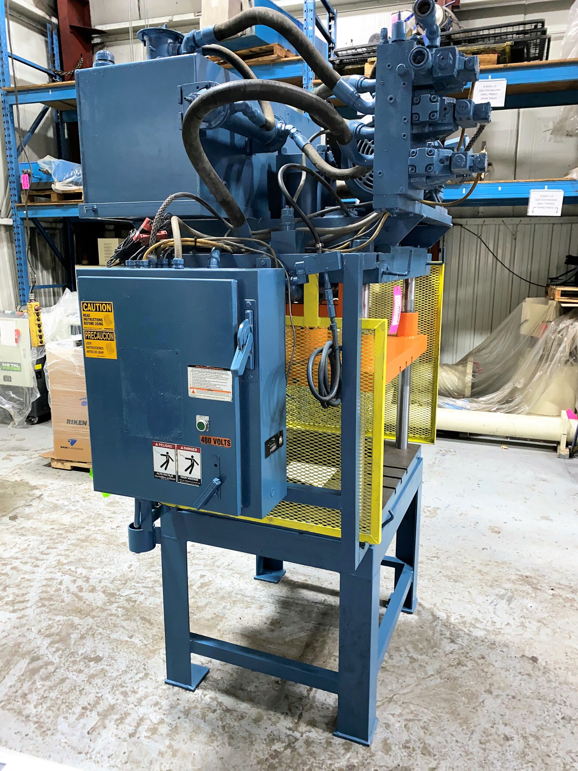 Detailed Picture of Used Trim Press for Die Casting