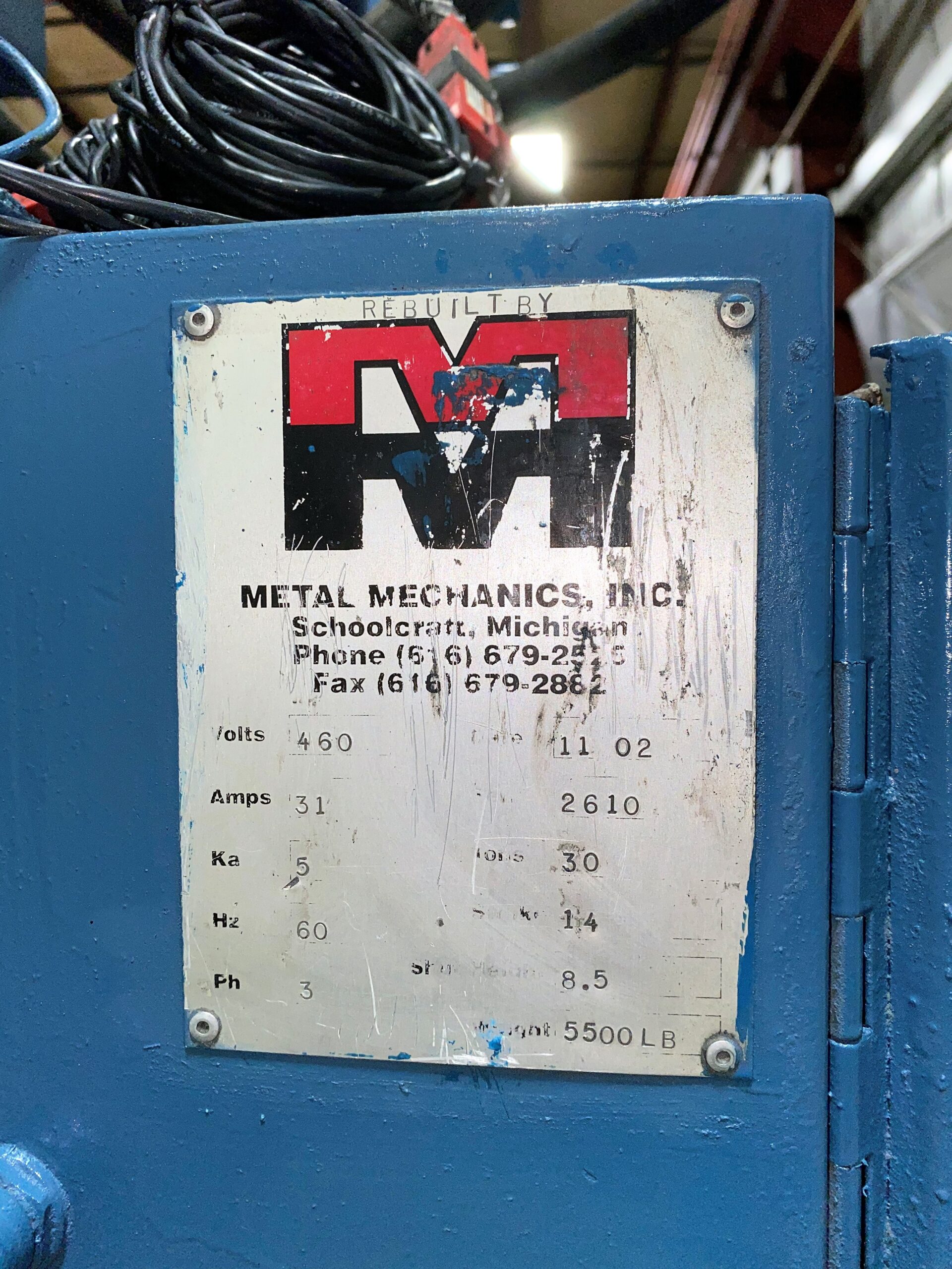 Detailed Picture of Used Trim Press for Die Casting