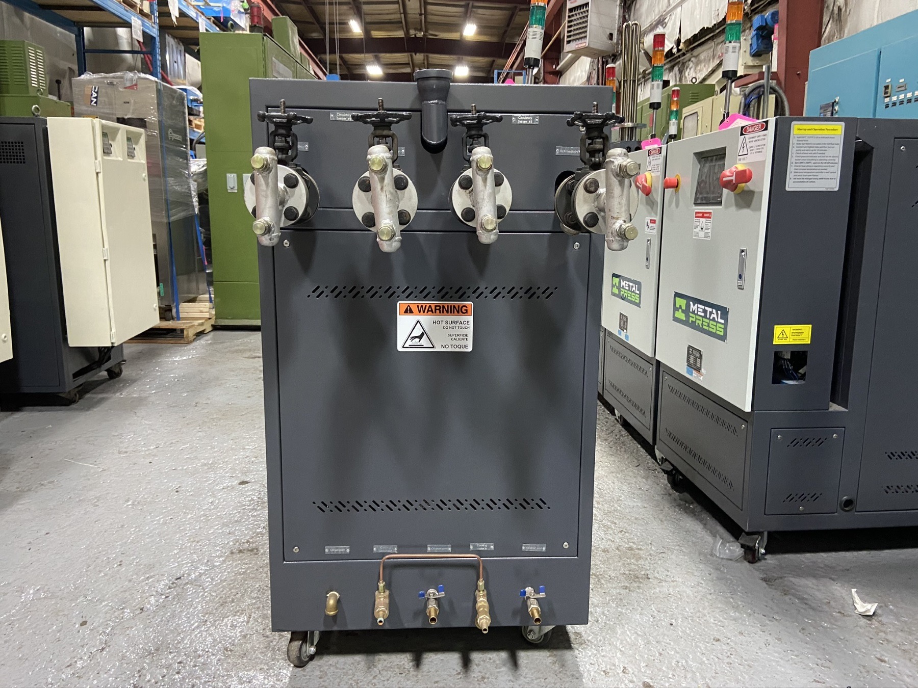 Imagen de la nueva unidad de control de temperatura de aceite caliente MetalPress