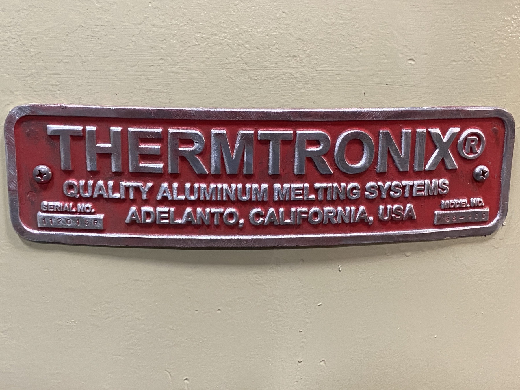 Detailed image of Used Thermtronix Gas Melting and Holding Furnace