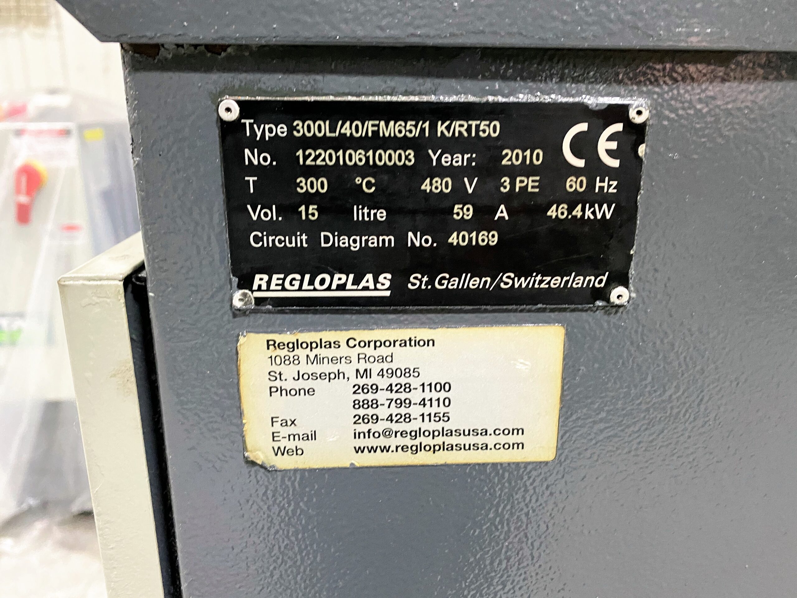 Detailed image of Used Regloplas Hot Oil Temperature Control Unit