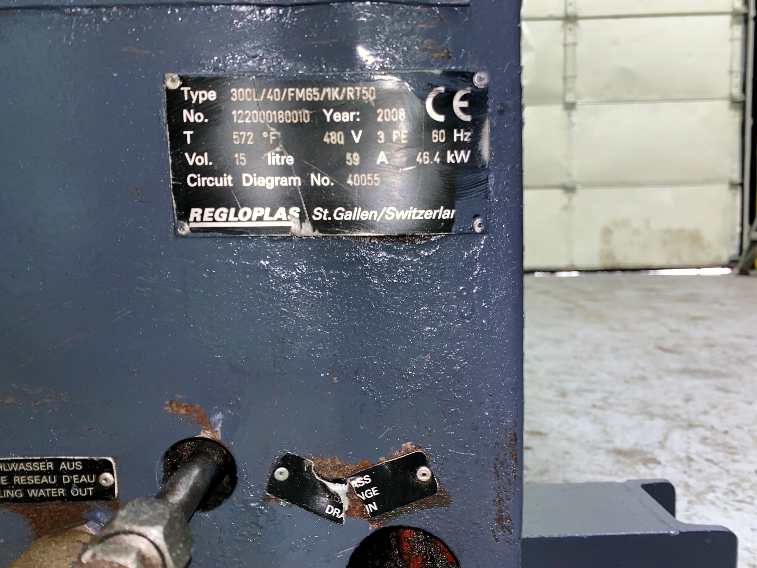 Detailed image of Used Regloplas Hot Oil Temperature Control Unit