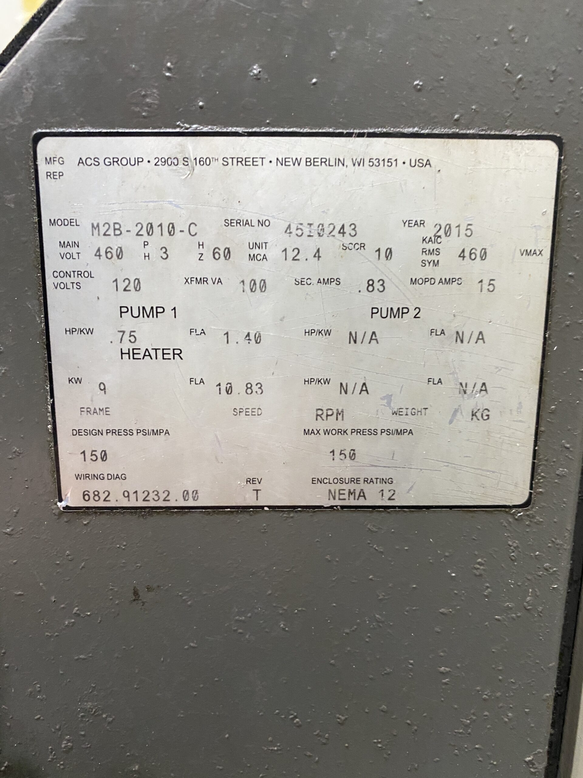 Detailed Picture of Used Sterlco Hot Oil Temperature Control Unit