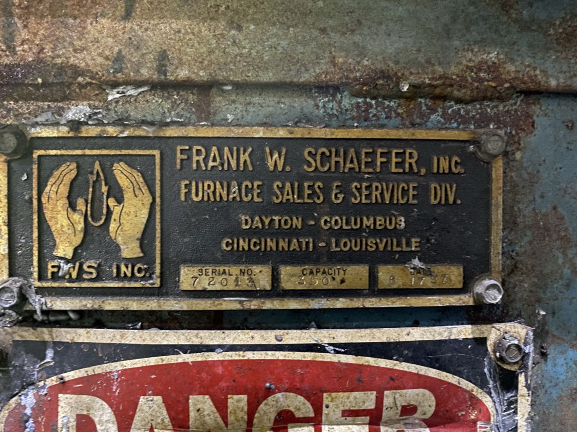 Detailed Picture of Used Schaefer Crucible Melting and Holding Gas Furnace
