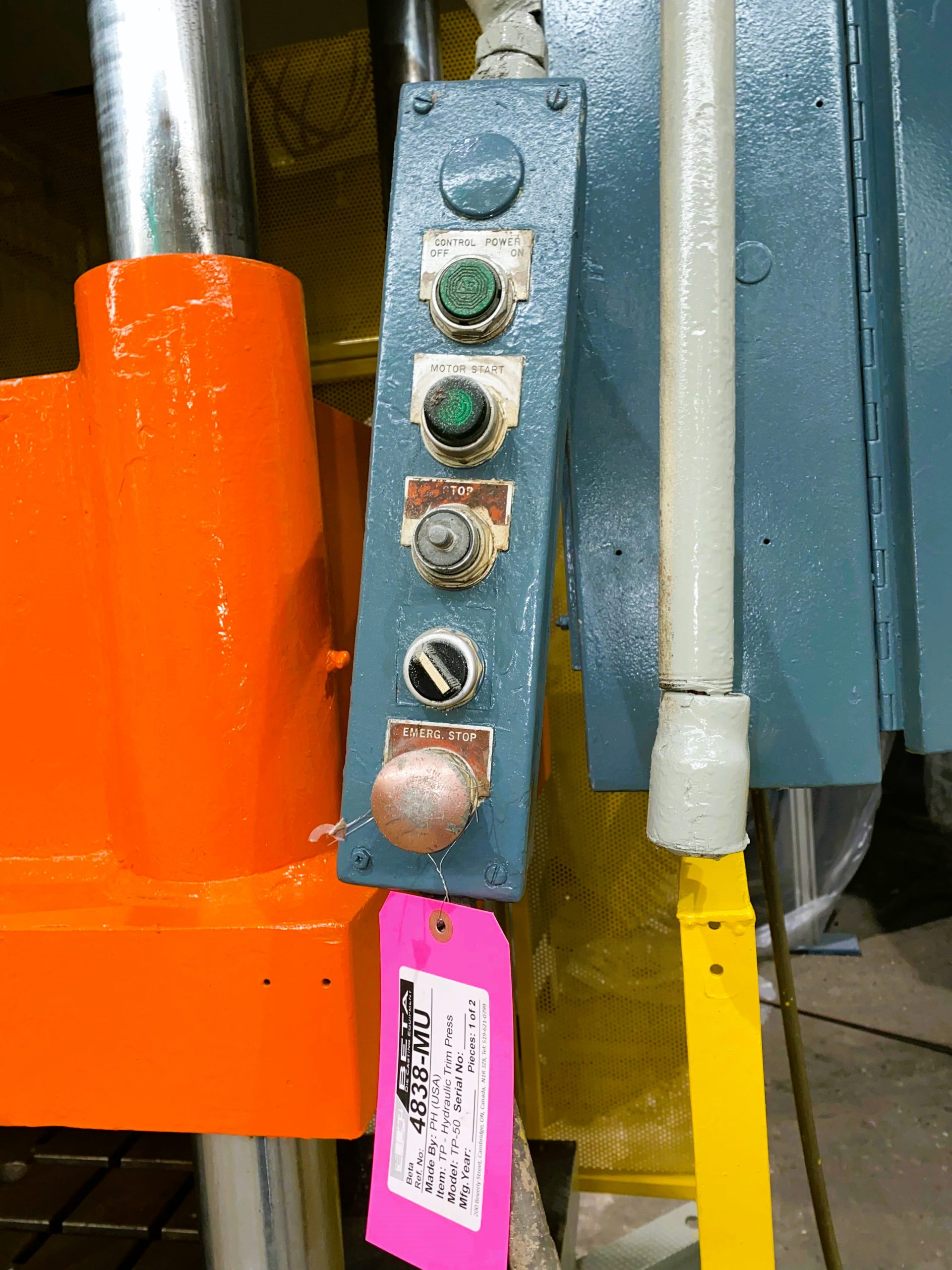 Detailed image of Used Trim Press for Die Casting