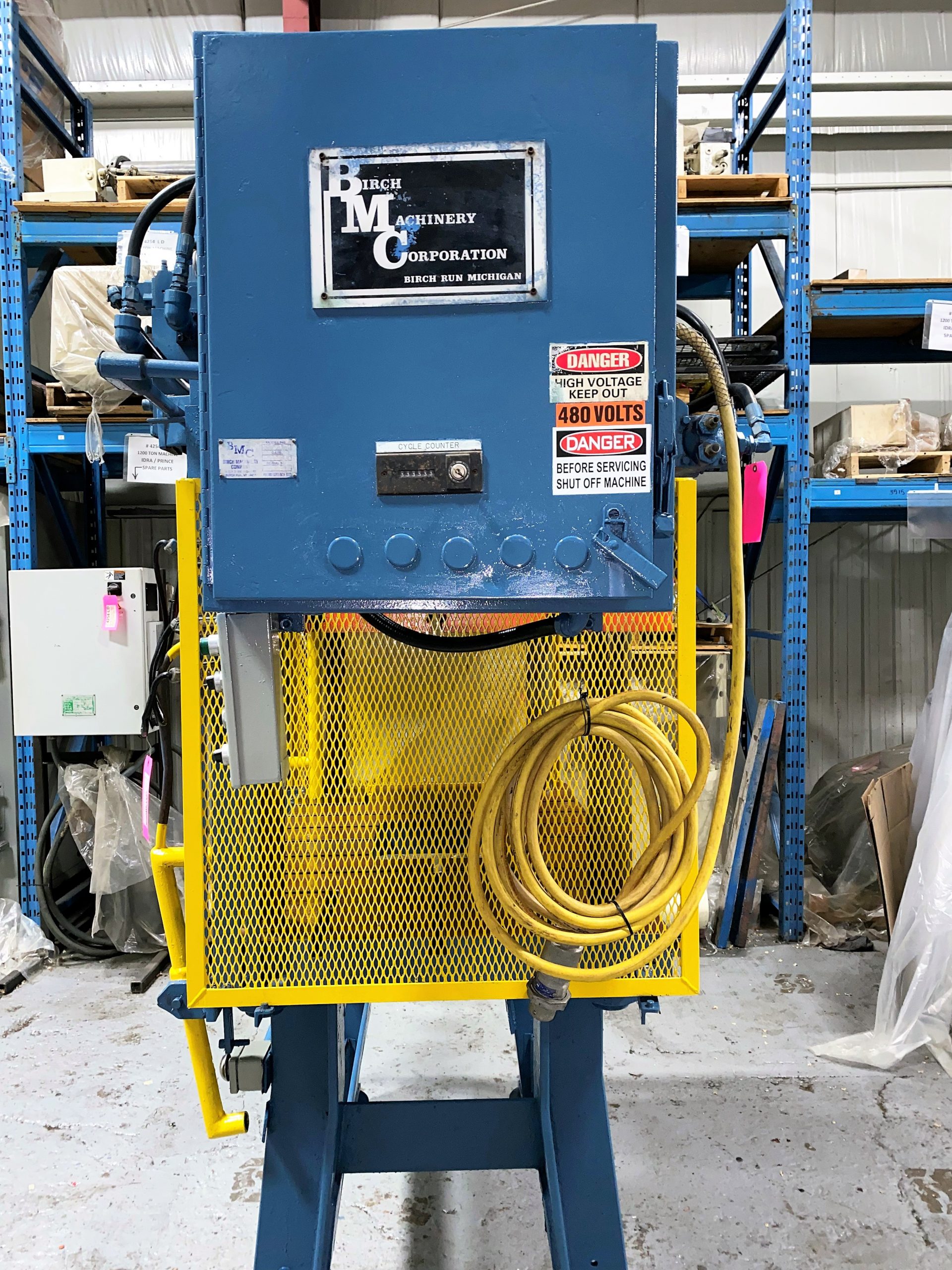 Detailed Picture of Used Trim Press for Die Casting