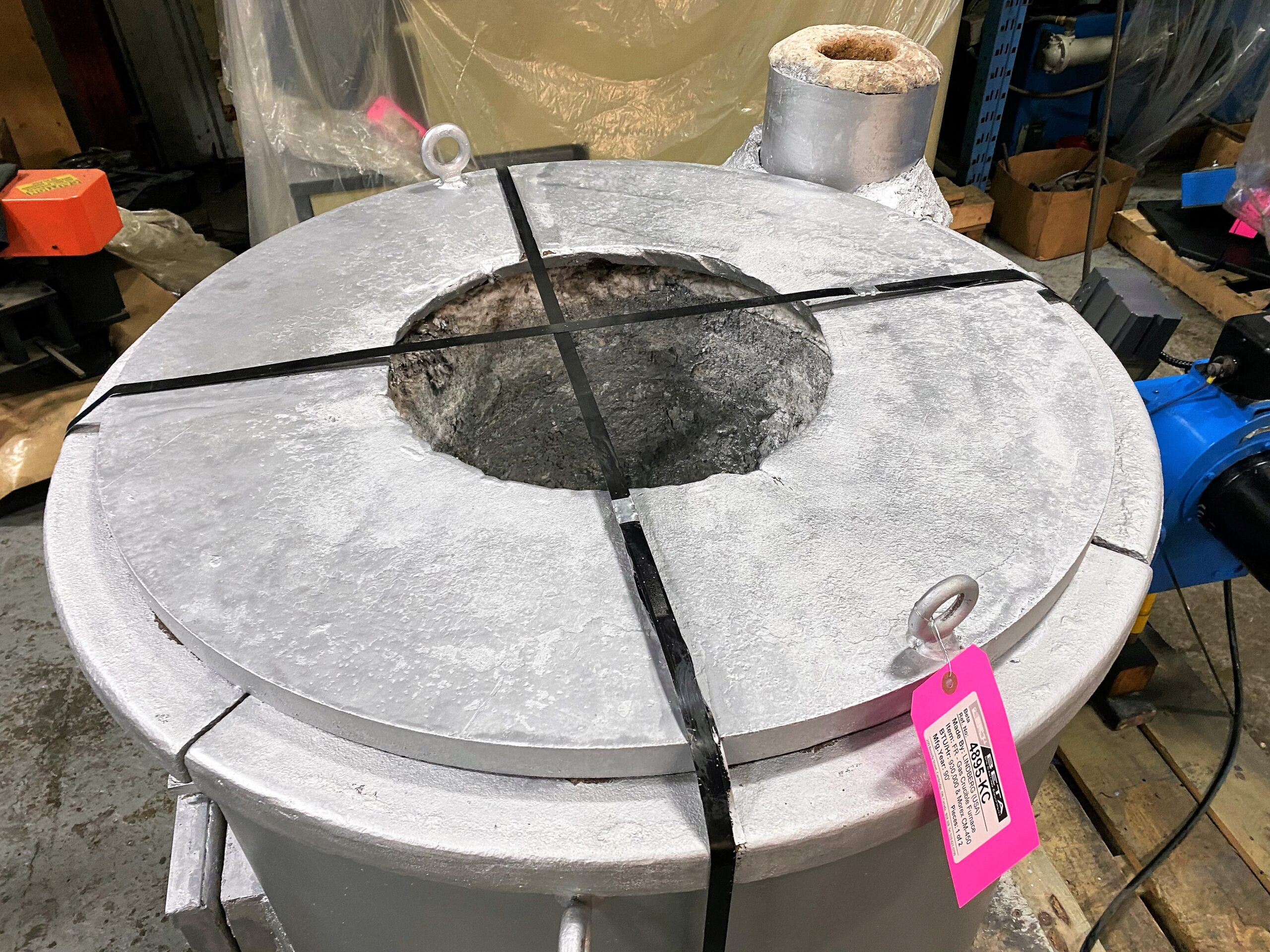 Detailed Picture of Used Lindberg Melting and Holding Gas Furnace