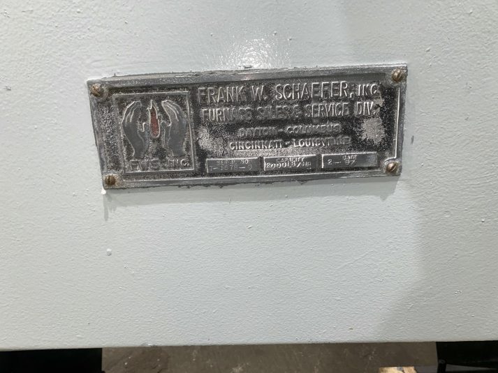 Picture of Used Schaefer Reverb Tilting Gas Furnace