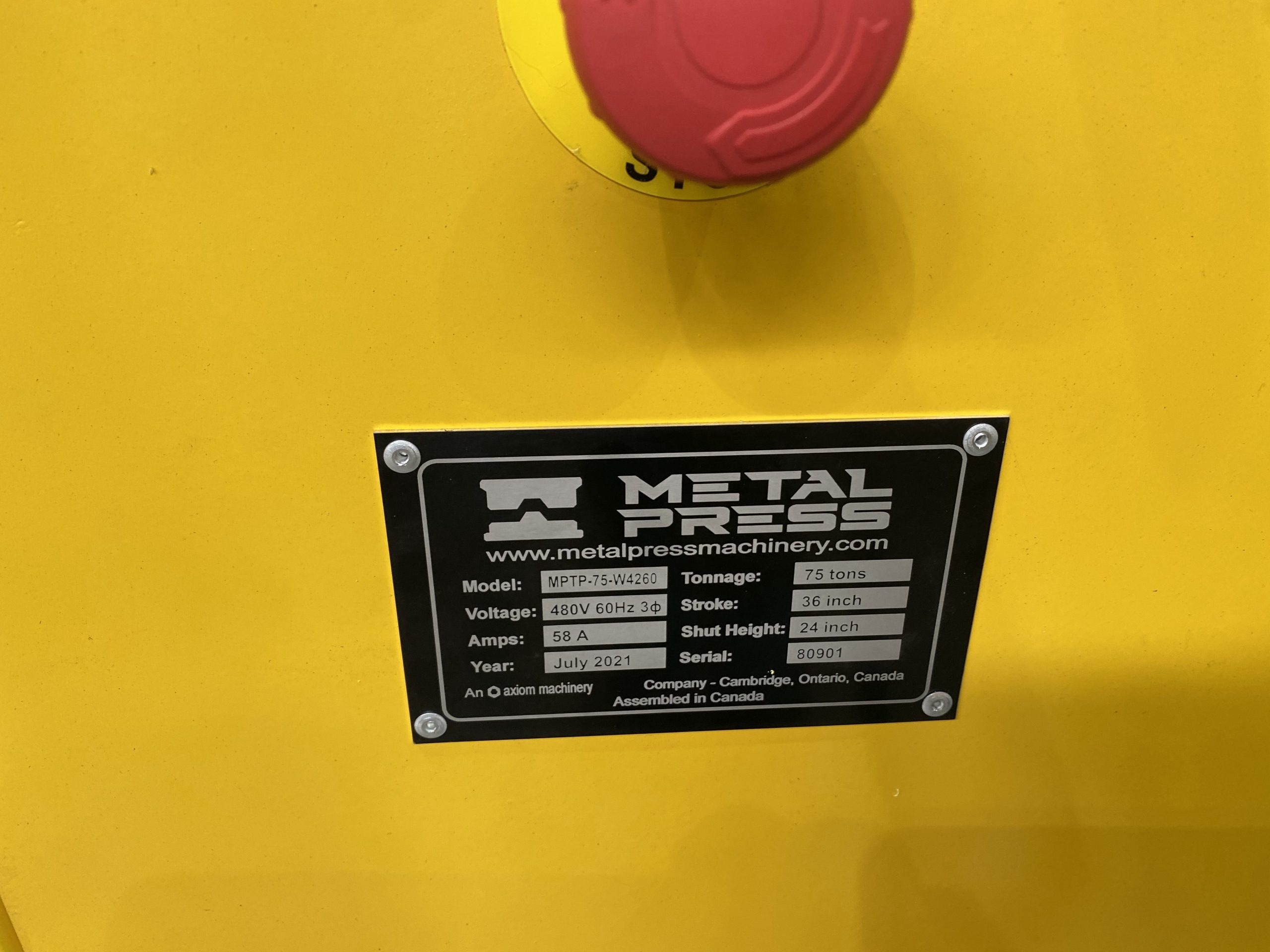 Detailed image of Used Trim Press for Die Casting