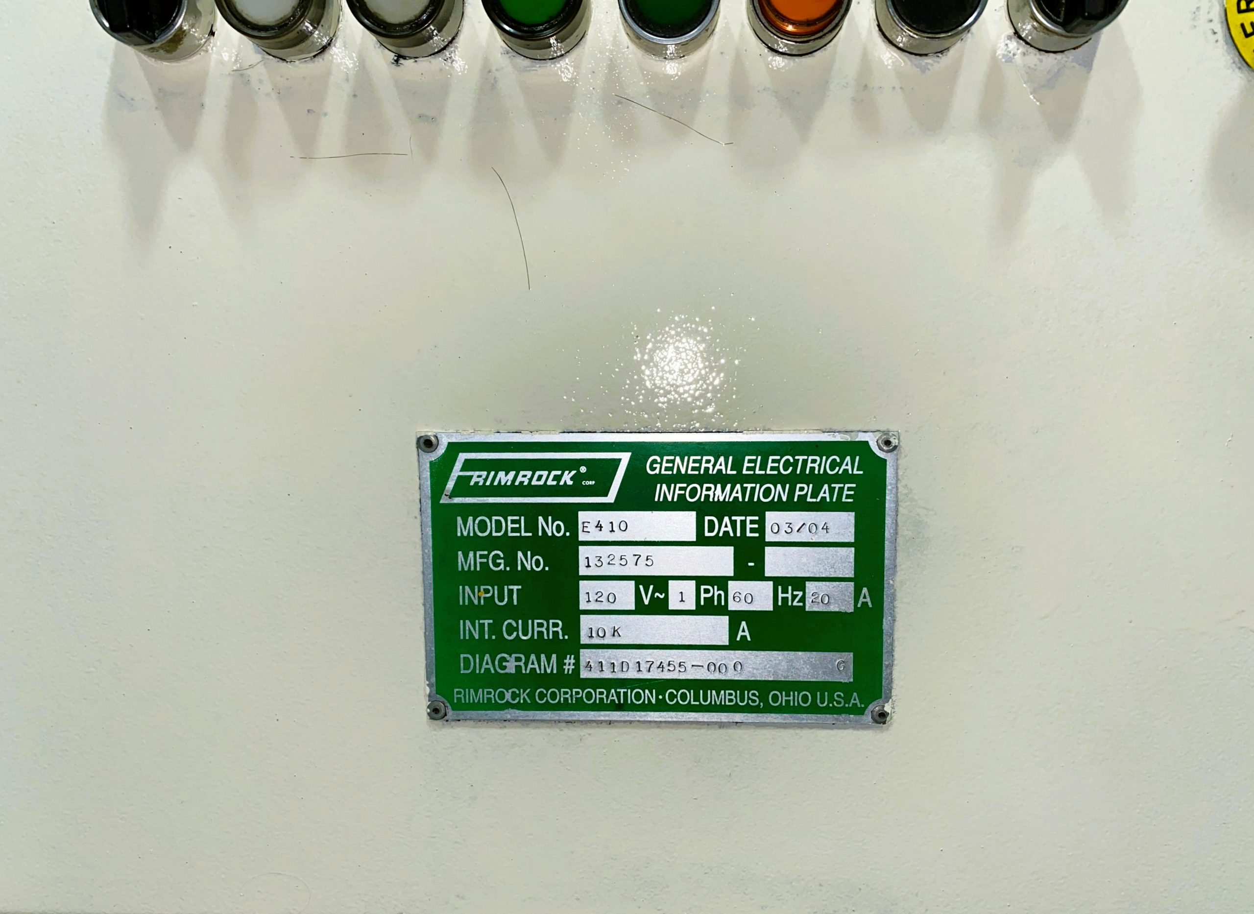 Detailed Picture of Used Rimrock Sprayer for Die Casting