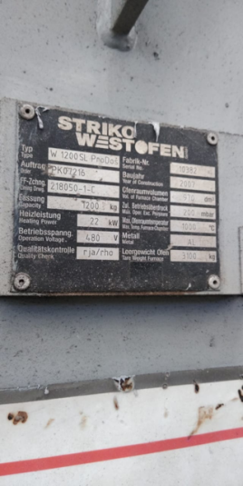 Image of Used Striko Westofen Dosing Furnace