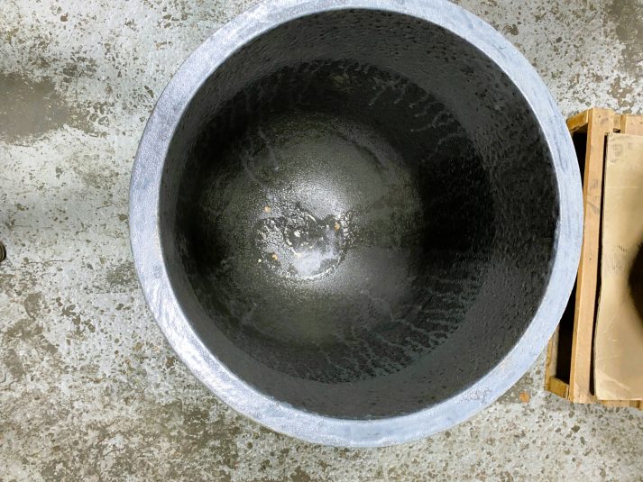 Imagen del nuevo crisol del horno de fusión Vesuvius