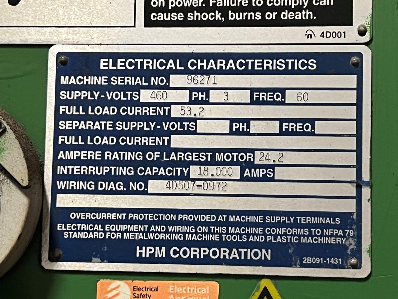 Picture of Used Hot Chamber Die Casting Machine