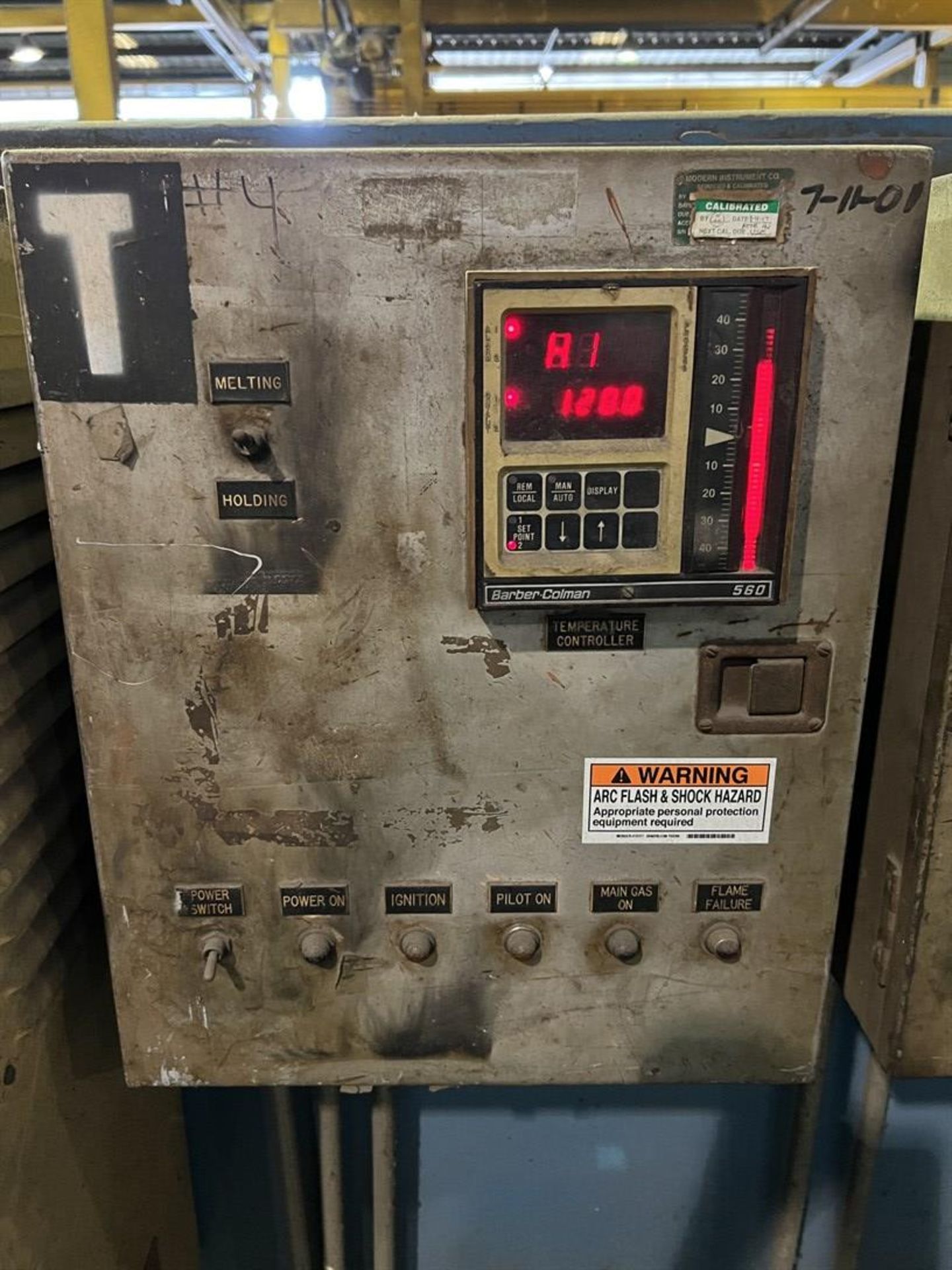 Used Baker Gas Crucible Furnace #4968