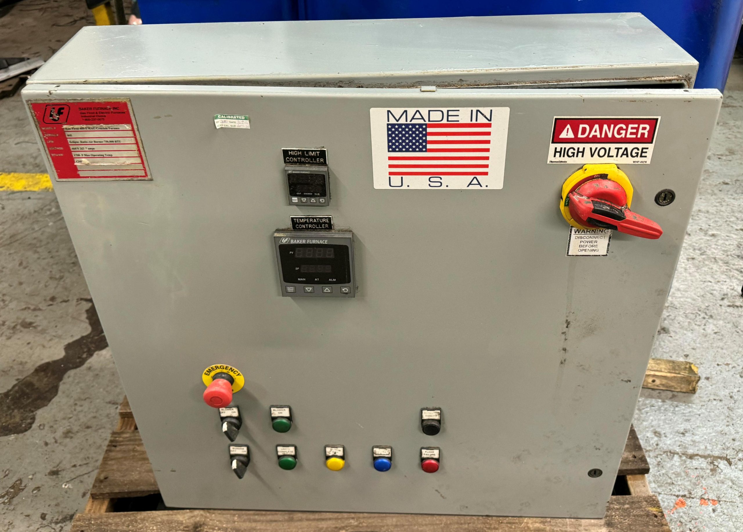 Used Baker Gas Crucible Furnace #4960