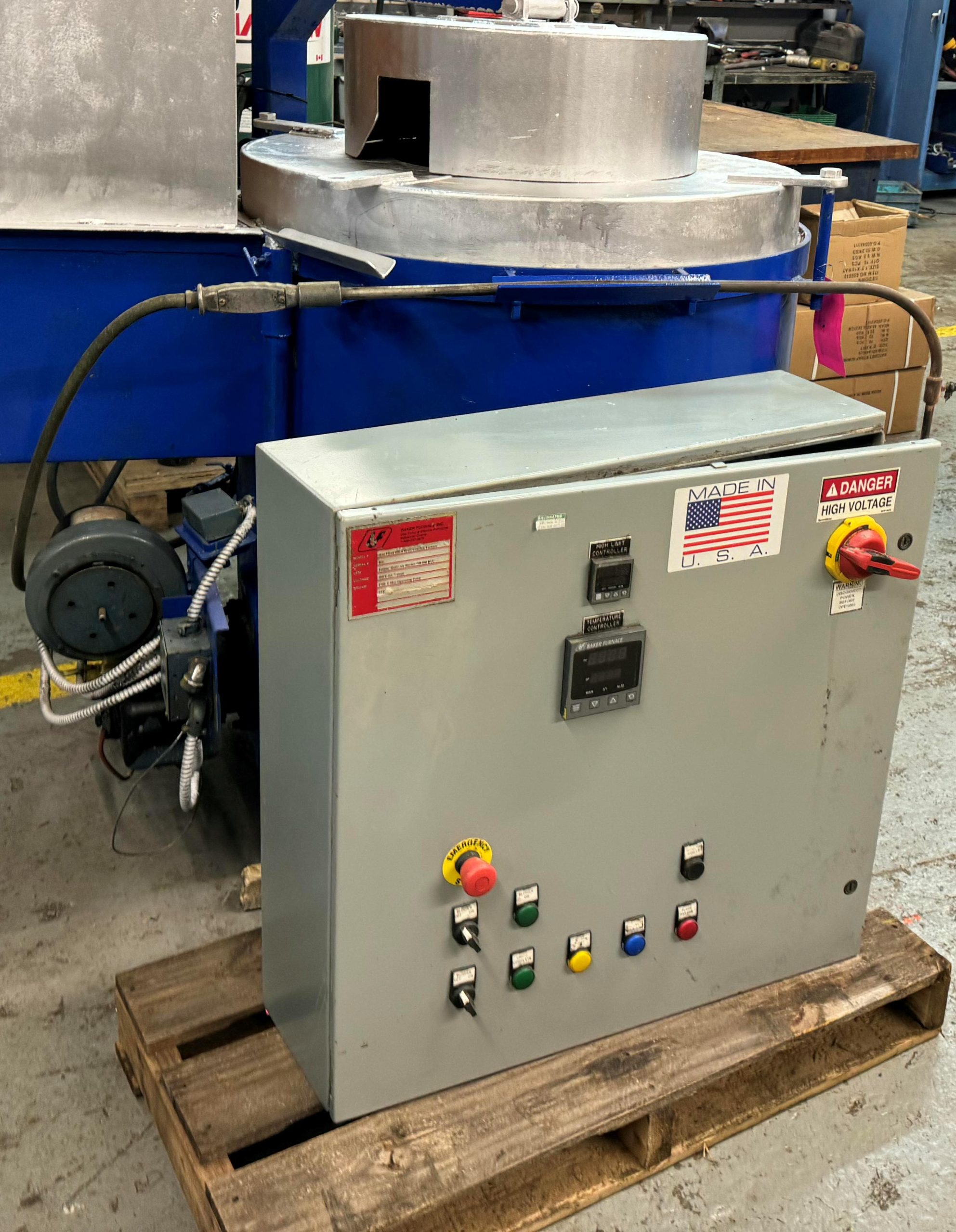 Used Baker Gas Crucible Furnace #4960