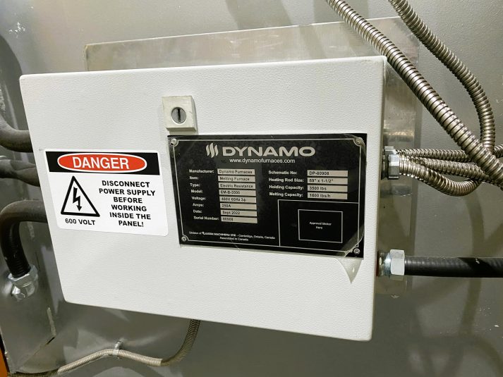 New Dynamo 3500 lbs Electric Resistance Melting Furnace #80908