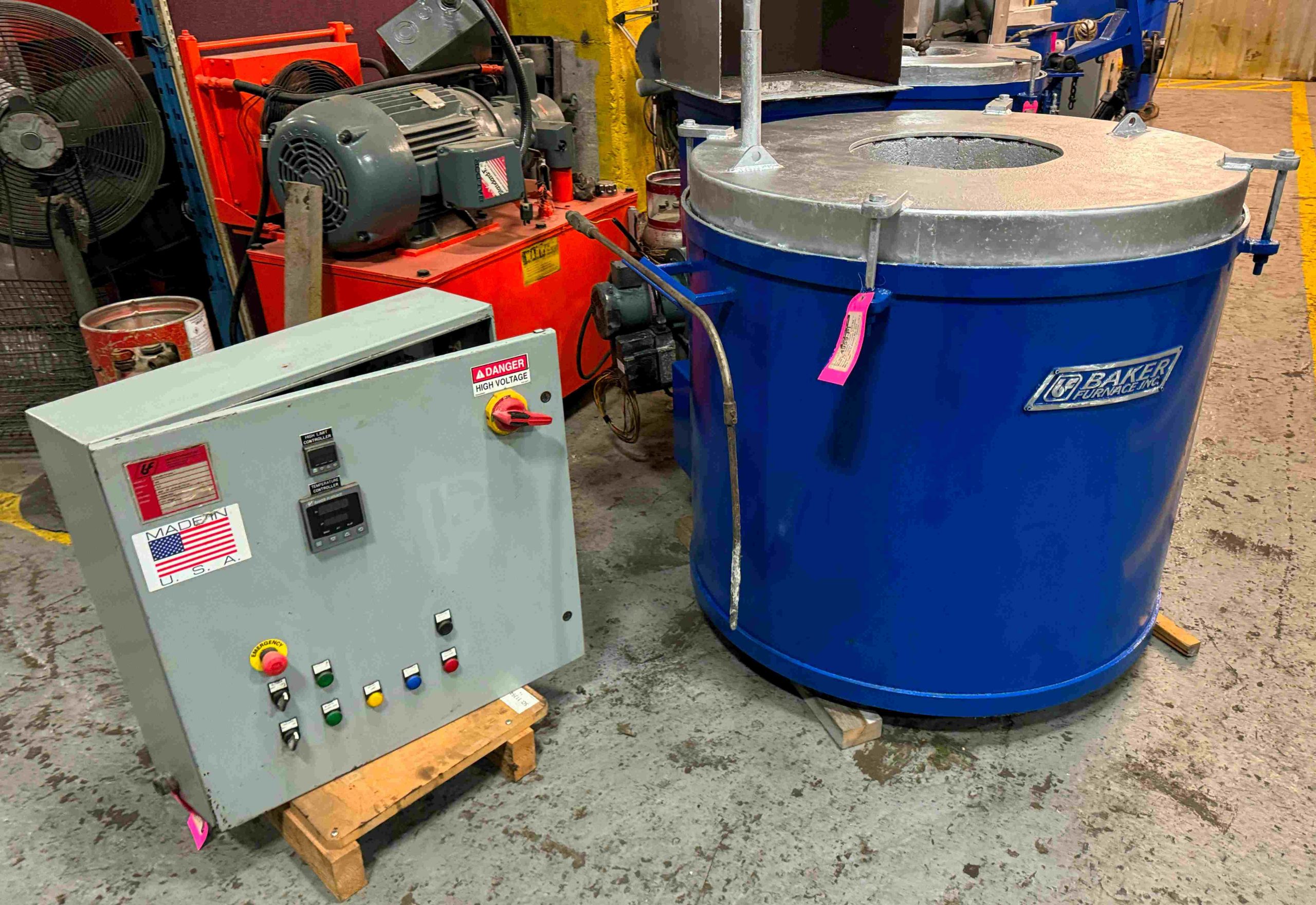 Used Baker Gas Crucible Furnace #4959