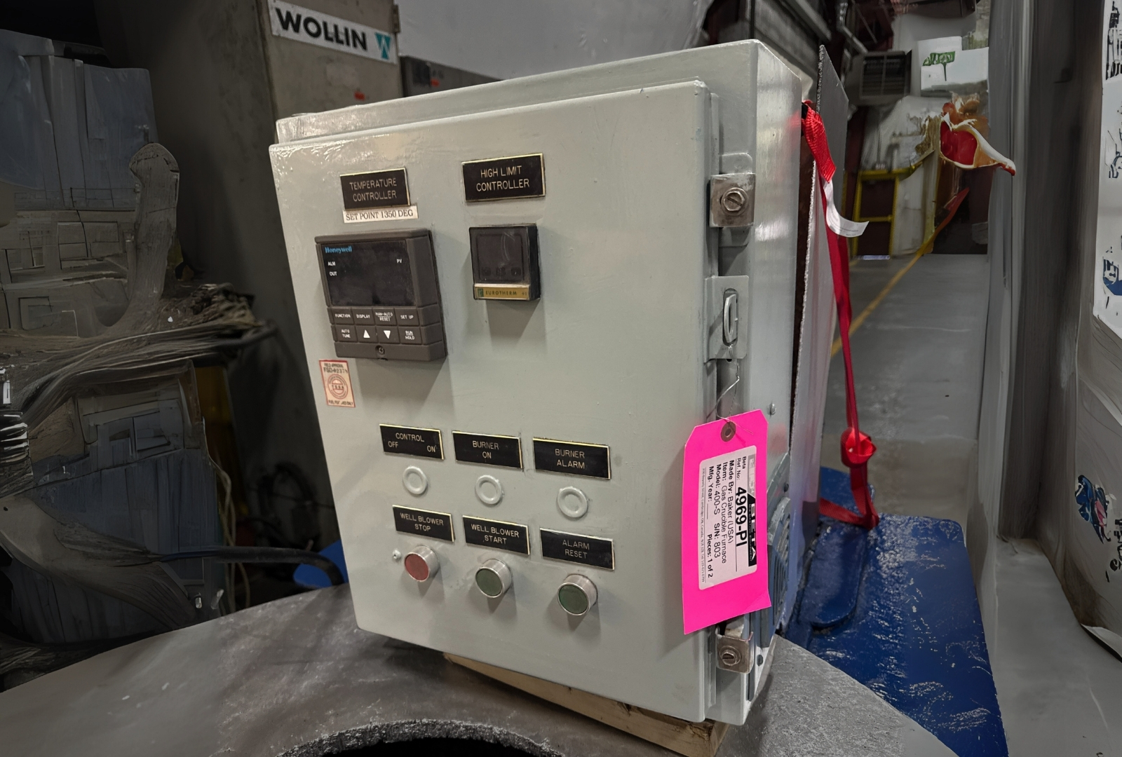 Used Baker Gas Crucible Furnace #4969