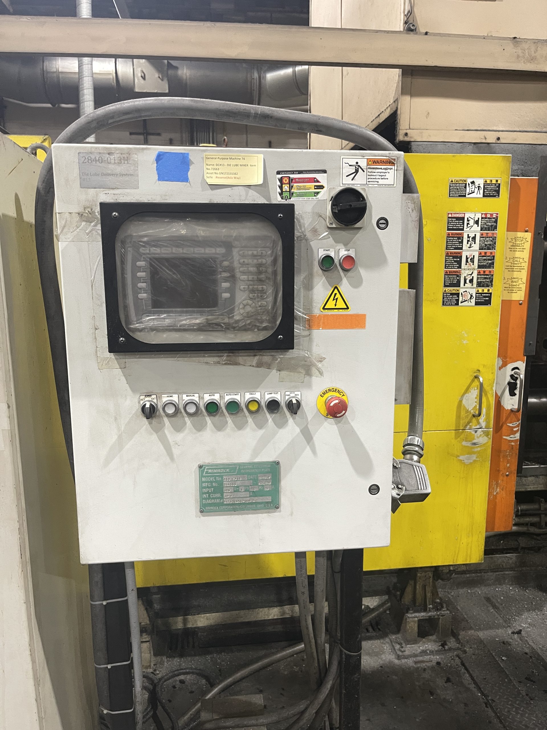 Used Toshiba 350 Ton Cold Chamber Die Casting Machine #4987