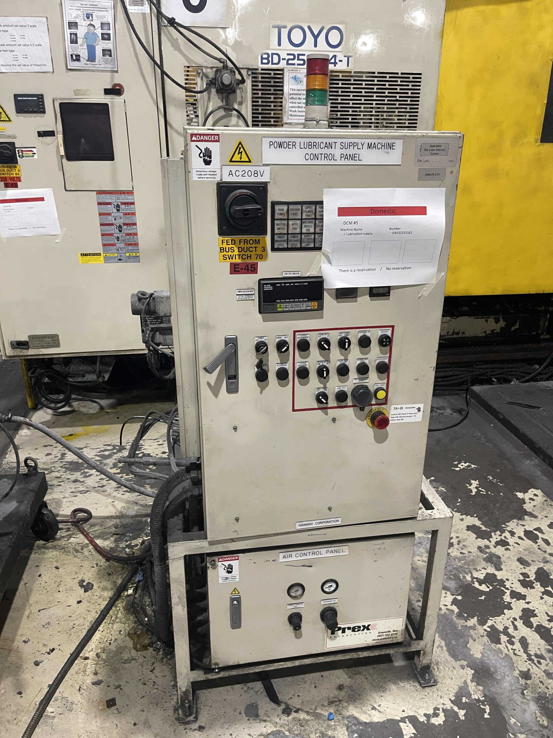 Used Toyo 250 Ton Cold Chamber Die Casting Machine #4981