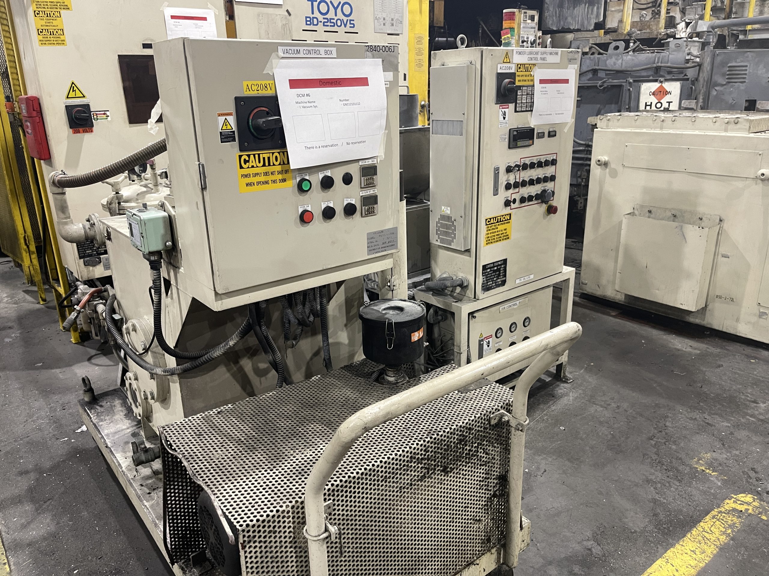 Used Toyo 250 Ton Cold Chamber Die Casting Machine #4982