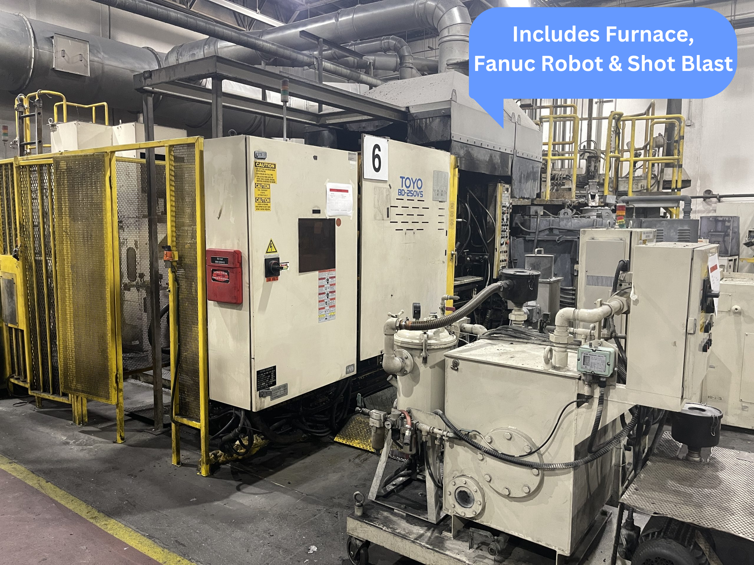 Used Toyo 250 Ton Cold Chamber Die Casting Machine