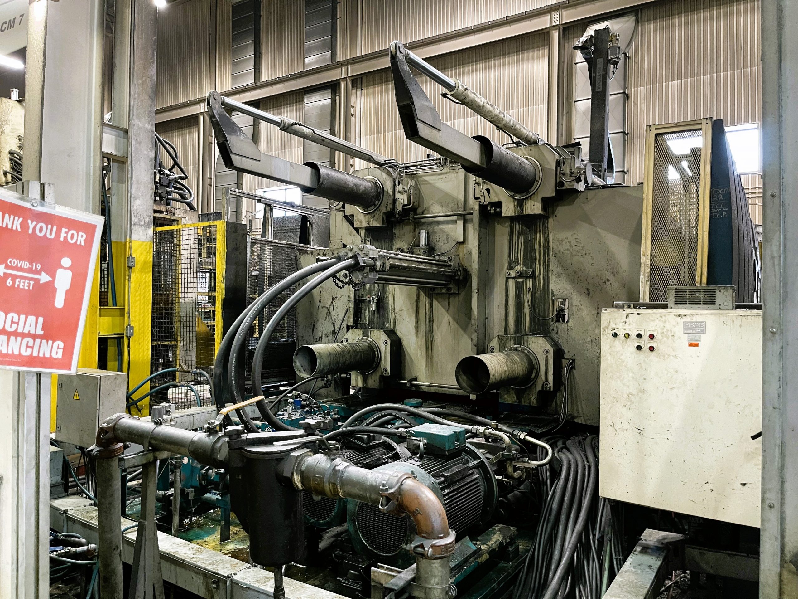 Used Buhler Evolution 180 DL 1800 Metric Ton Cold Chamber Die Casting Machine #4998