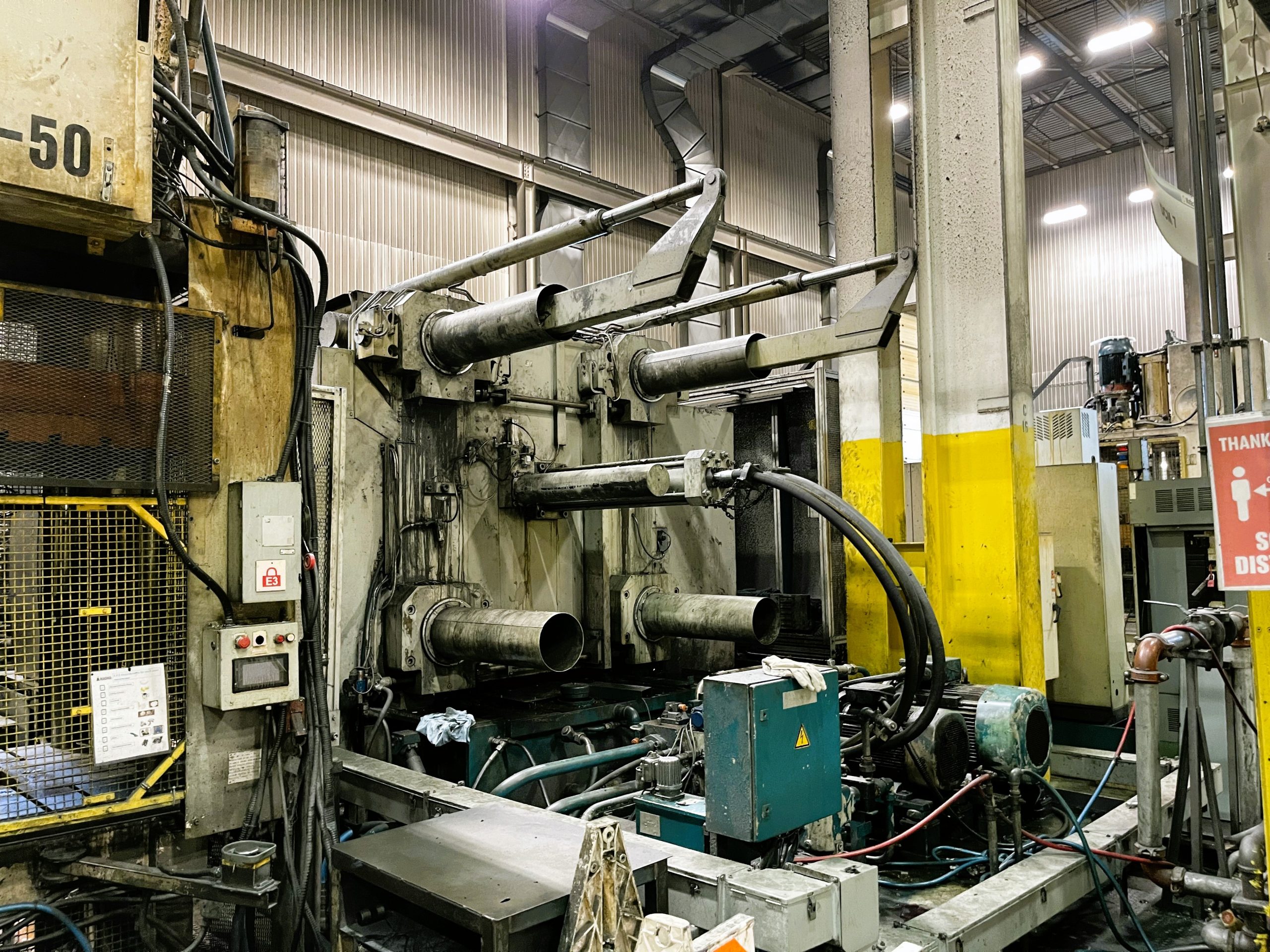 Used Buhler Evolution 180 DL 1800 Metric Ton Cold Chamber Die Casting Machine #4997