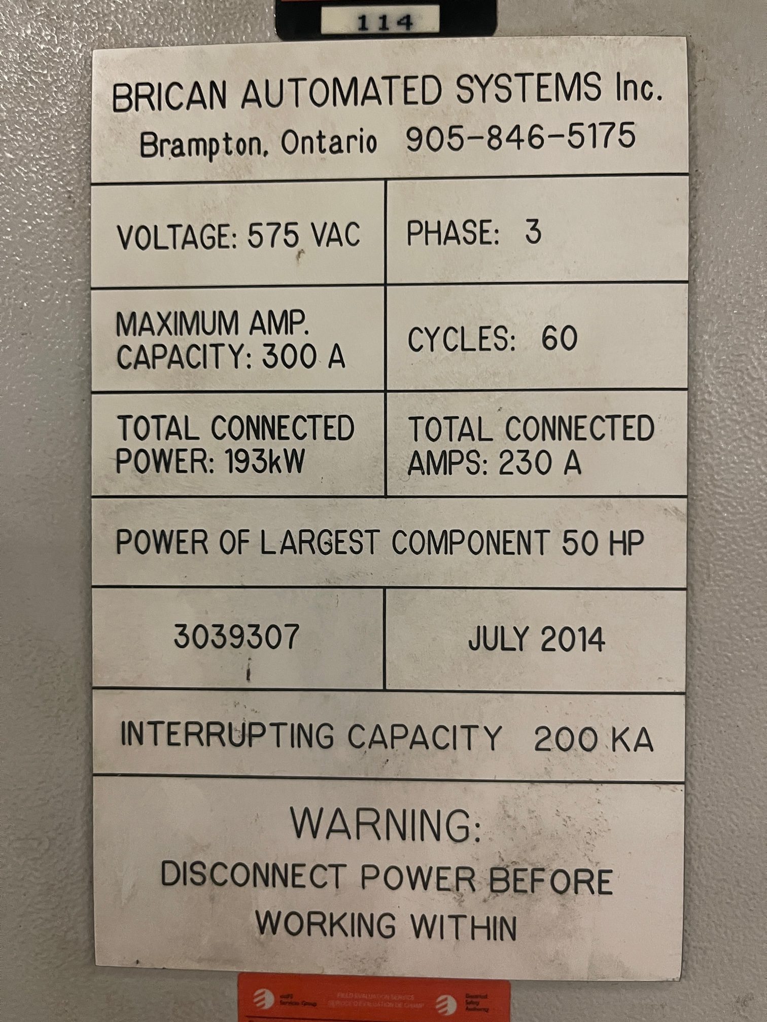 Used Brican Parts Cleaning System Washer #5103