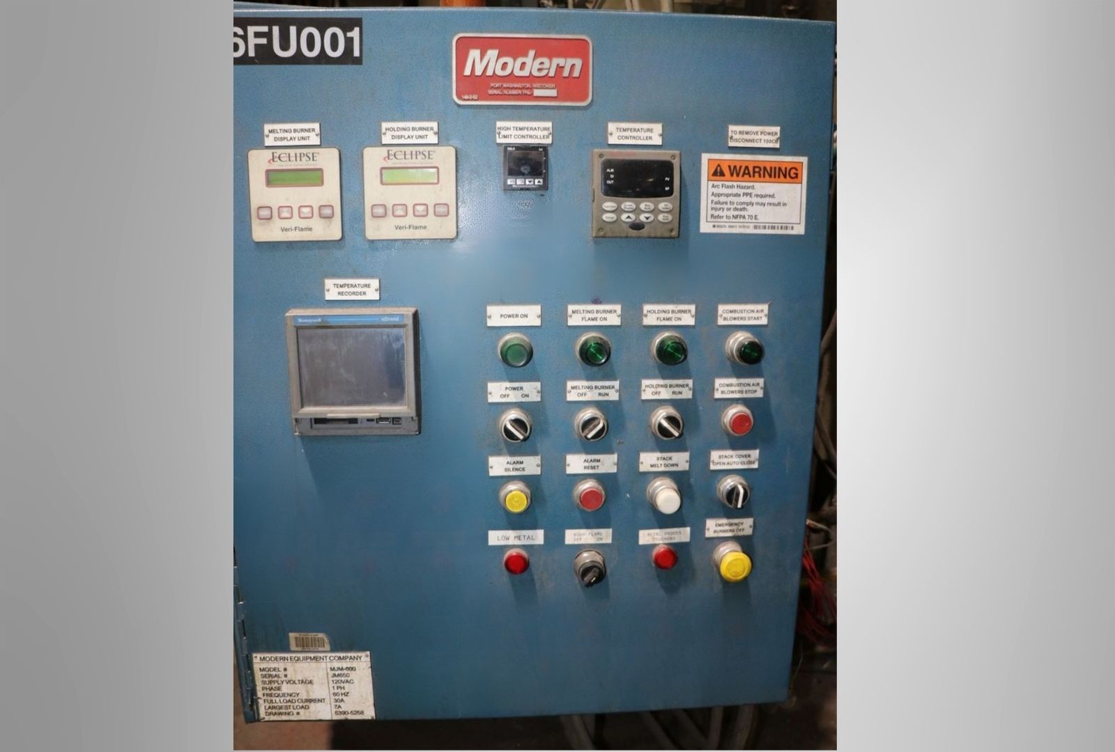 Melting Furnace Control Panel