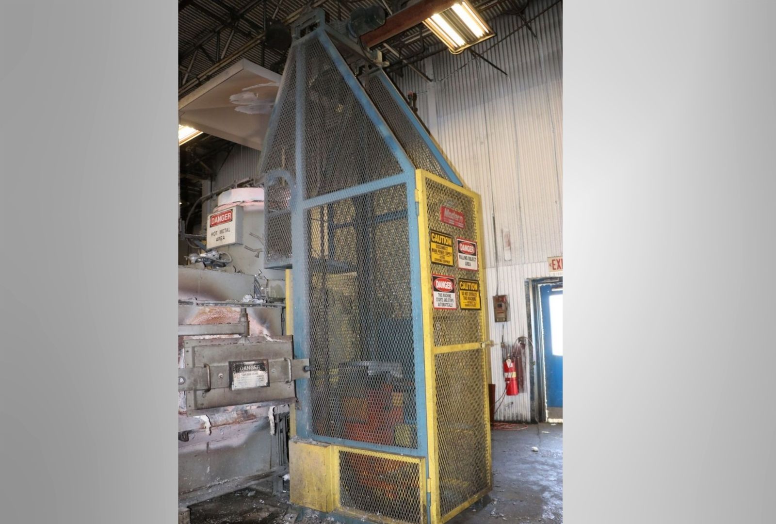 Used Modern Melting Furnace & Holding Furnace – with Hopper Elevator System – #5033