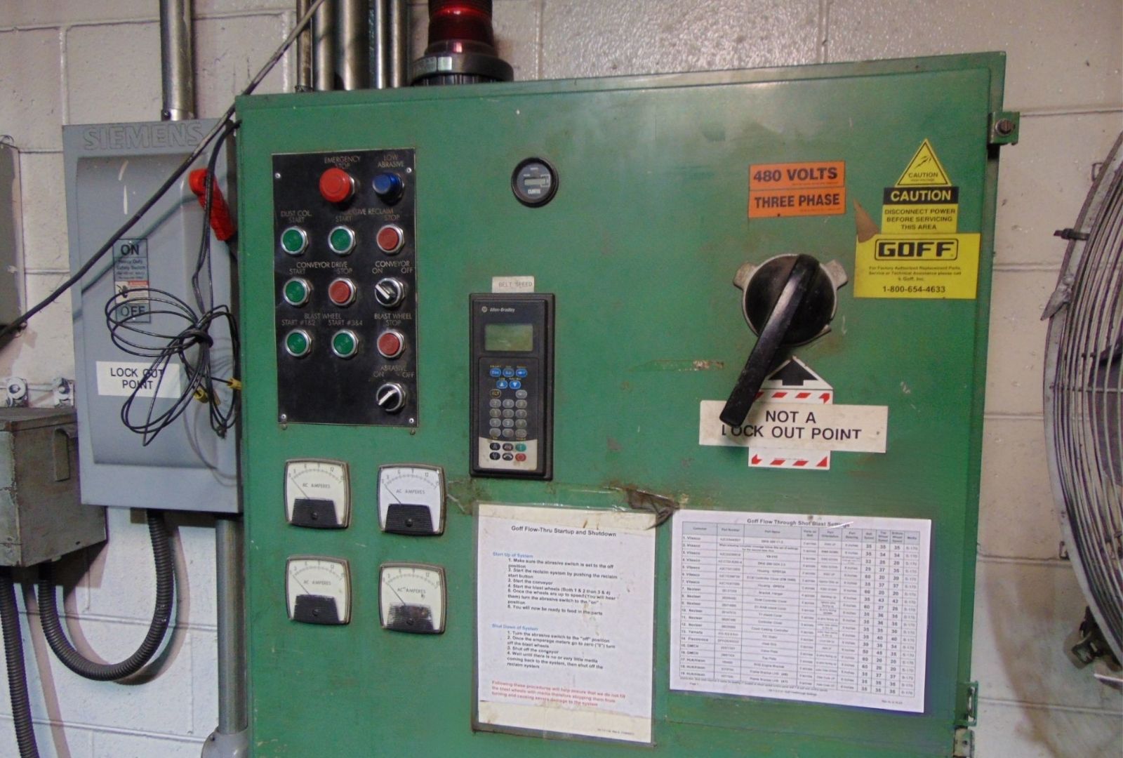 Goff Wire Mesh Belt Continuous Shot Blasting Machine #5035