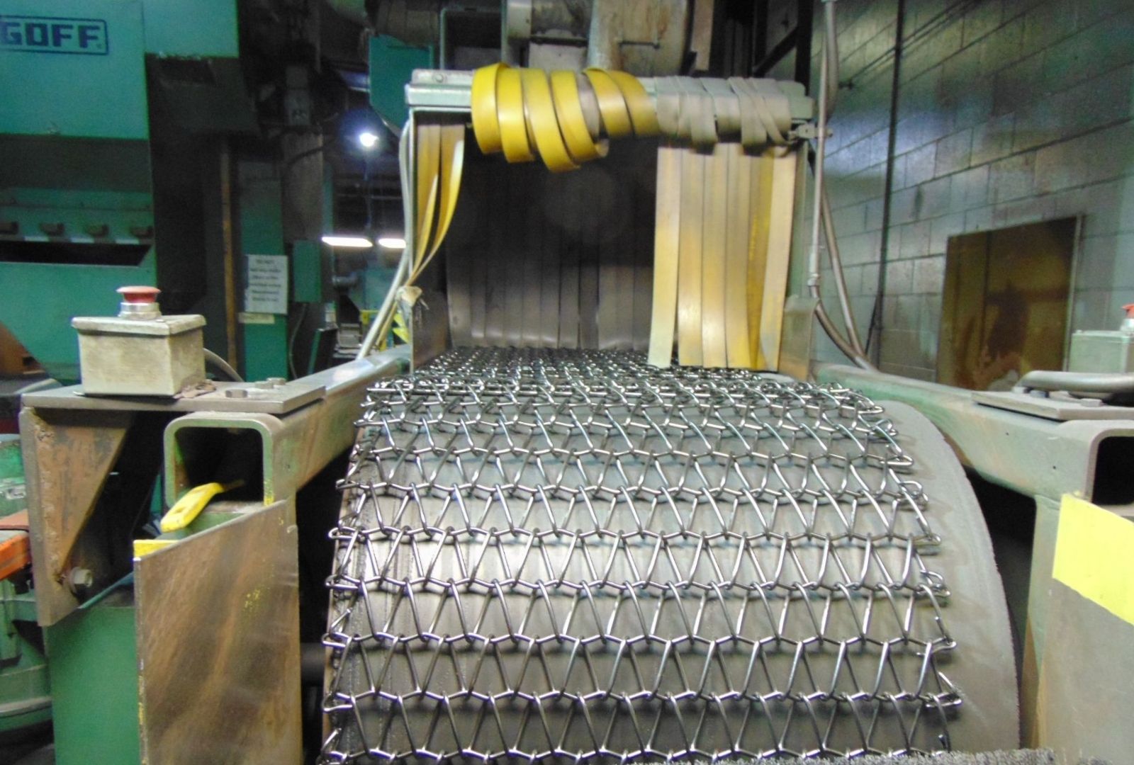Goff Wire Mesh Belt Continuous Shot Blasting Machine #5035