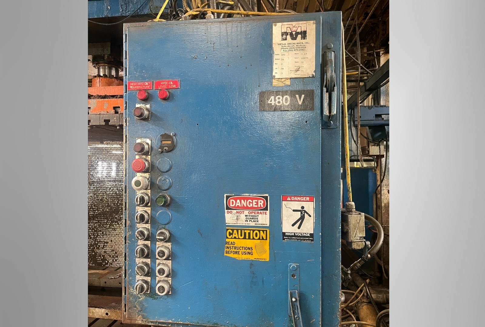 Used Metal Mechanics – 35 Ton Hydraulic Trim Press #5036