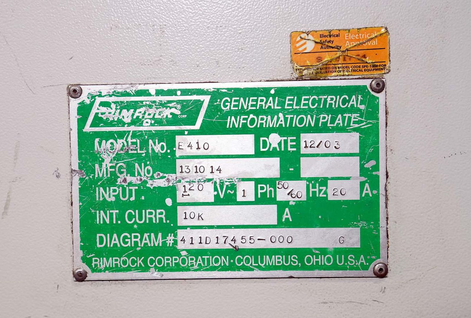 Used Rimrock Sprayer – 72 inch stroke Multi-Link Automatic Reciprocating Die Lubrication Sprayer #5052