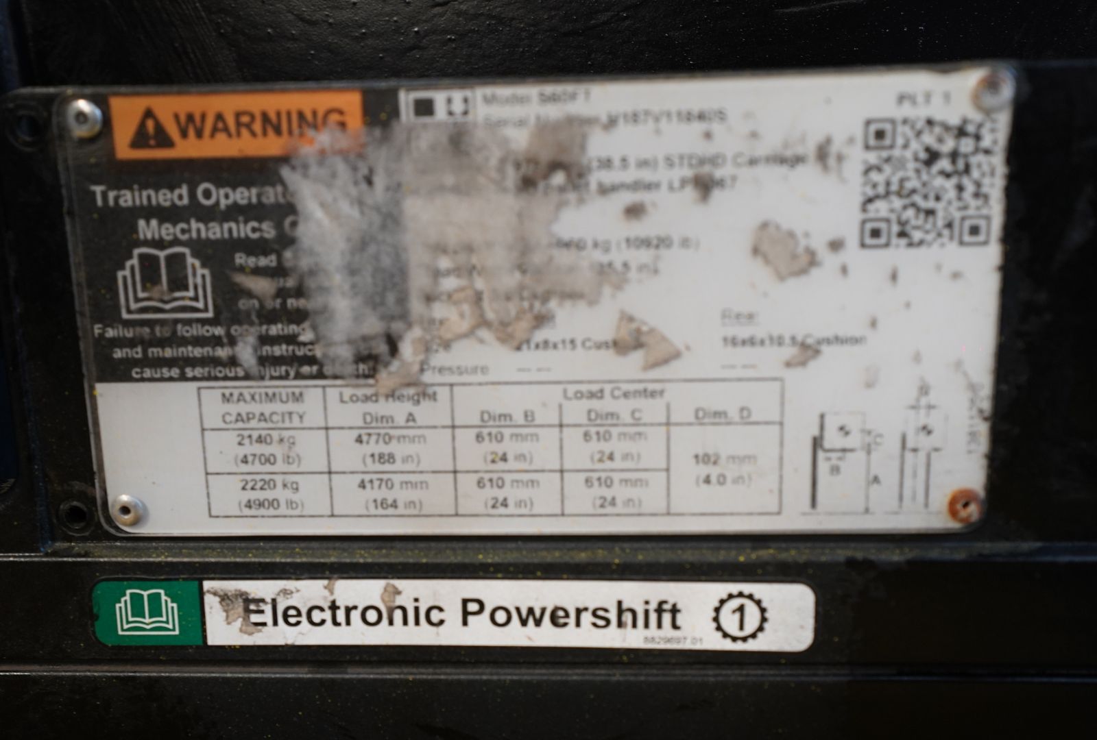Used Hystler Forklift – 6,000lbs (S60FT) – #5056