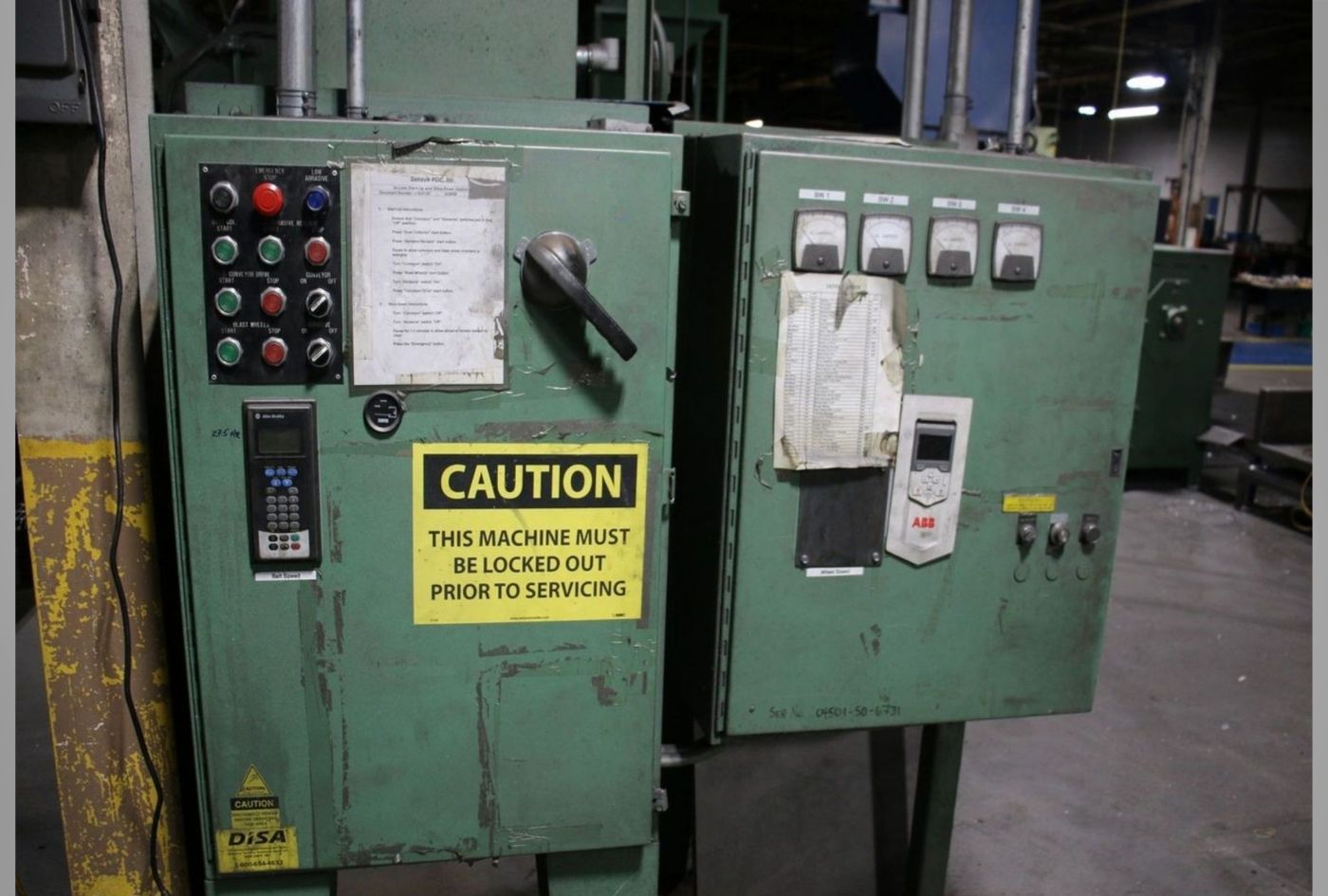 2024 Disa Goff – Shot Blast Machine – Wire Mesh Belt Continuous Blast Machine #5070